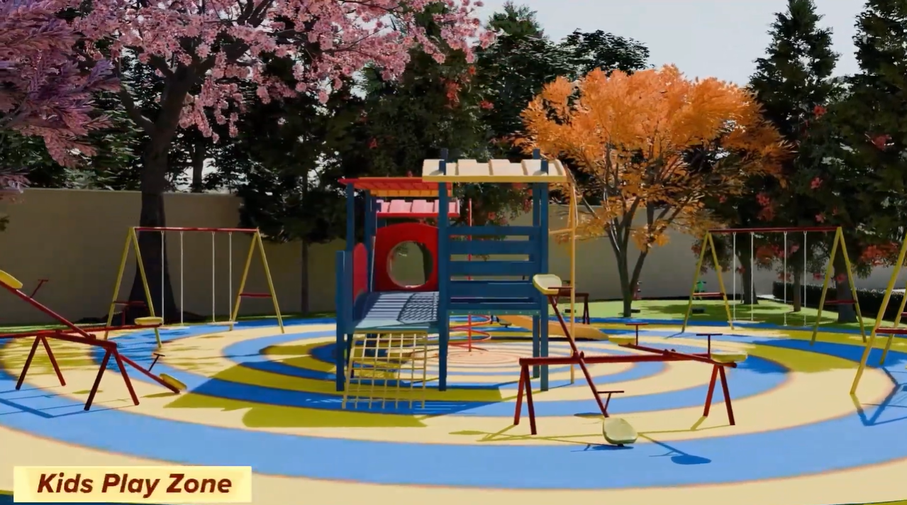 Kids’ Play Zone & Trampoline Area