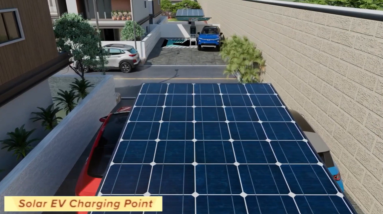 Solar-lit community for eco-friendly living